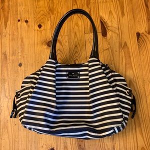 Kate spade striped diaper bag